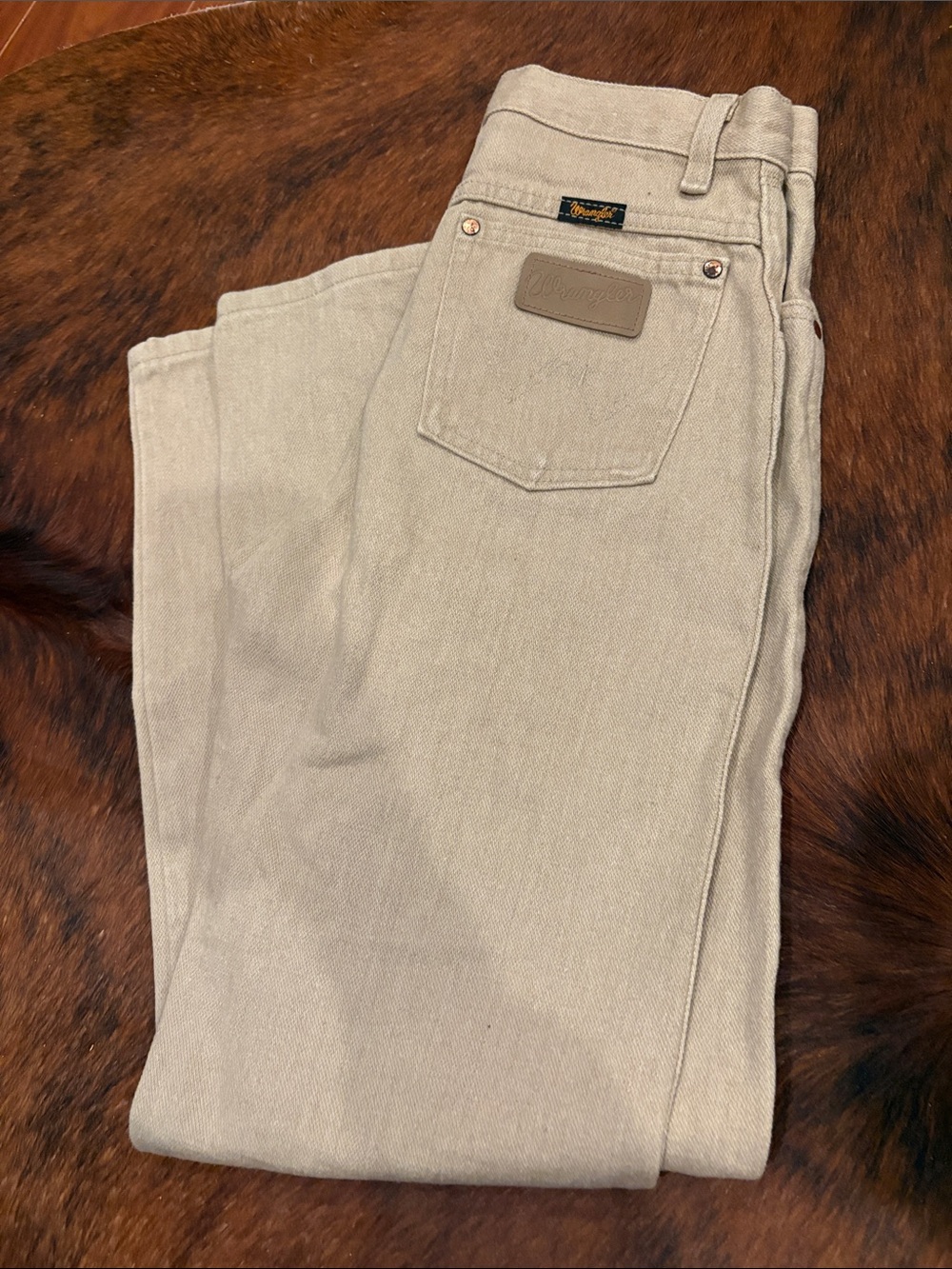 Wrangler Light Tan Jeans - Cowboy Cut Slim